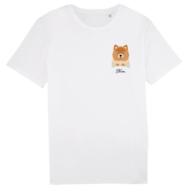 tee-shirt-chien-spitz-homme