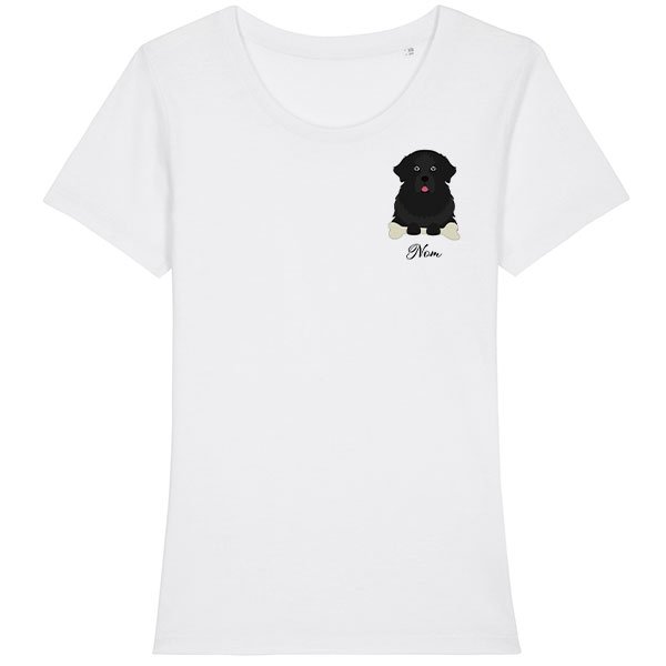tee-shirt-chien-terre-neuve-femme