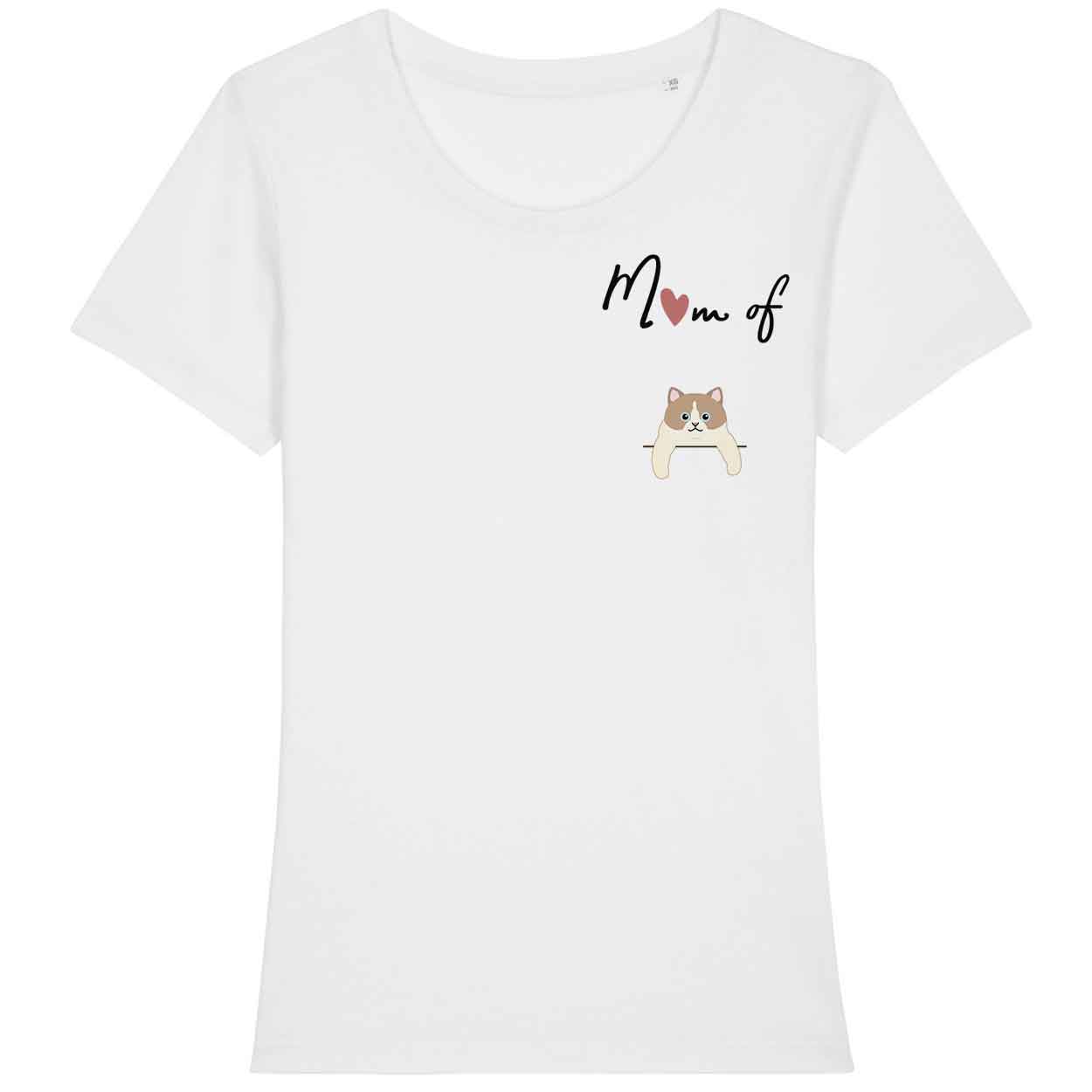 tee-shirt-mom-of-cat-europeen-blanc-et-marron