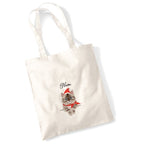 tote-bag-chat-noel-européen-tigré-marron