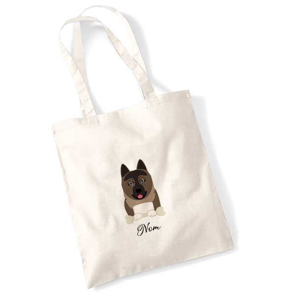 tote-bag-chien-Akita-Americain