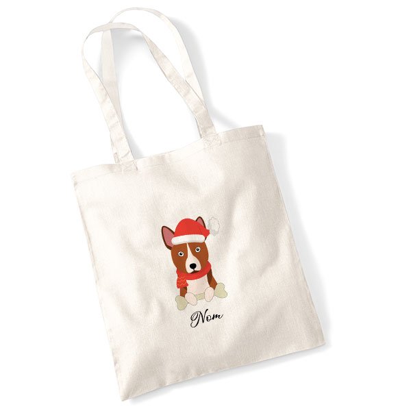tote-bag-chien-noel-basenji-bringé