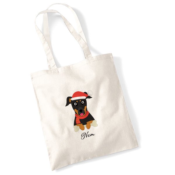 tote-bag-chien-noel-beauceron