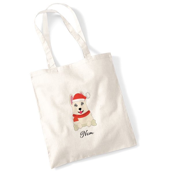 tote-bag-chien-noel-berger-blanc-suisse