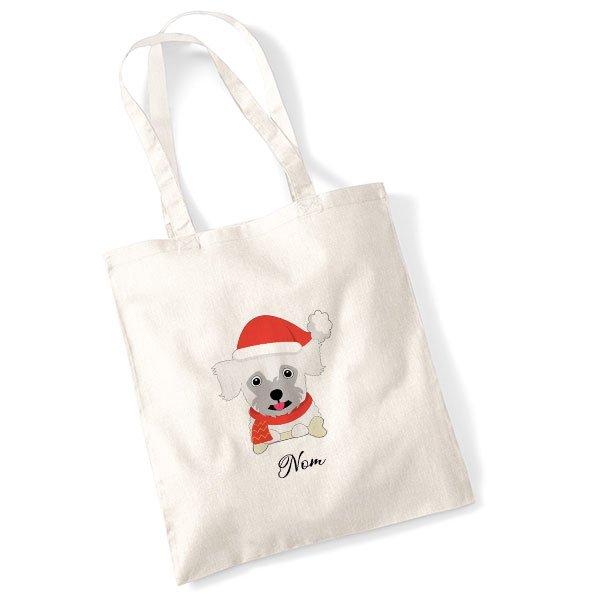 tote-bag-chien-noel-bichon