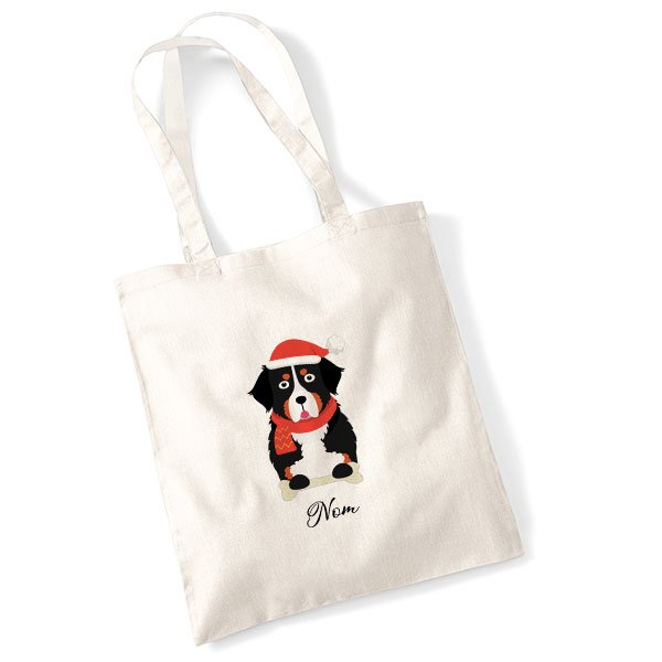 tote-bag-chien-noel-bouvier-bernois