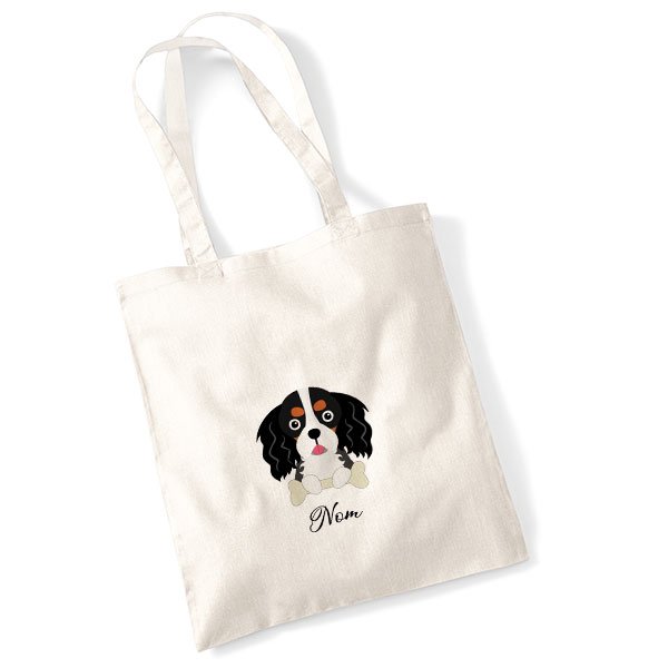 tote-bag-chien-cavalier-king-charles-noir-et-feu