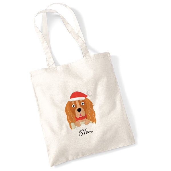 tote-bag-chien-noel-cocker-anglais-golden