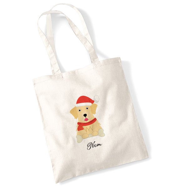 tote-bag-chien-noel-golden-retriever-sable