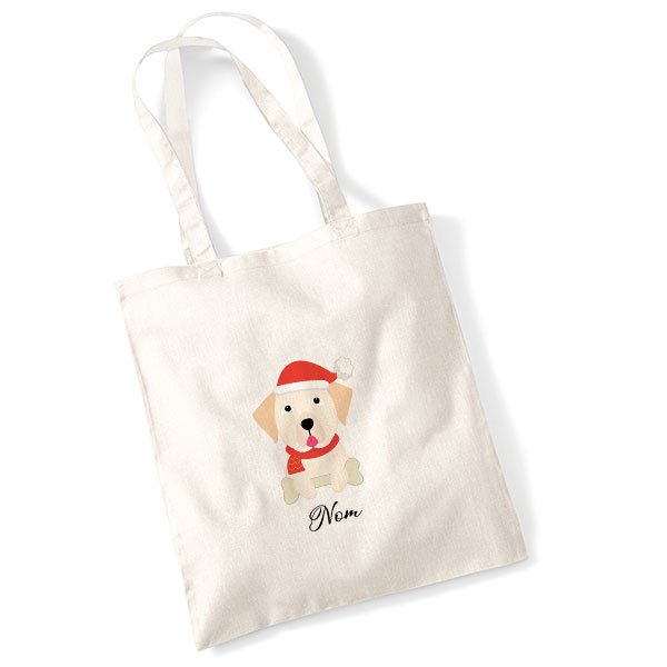 tote-bag-chien-noel-labrador-jaune