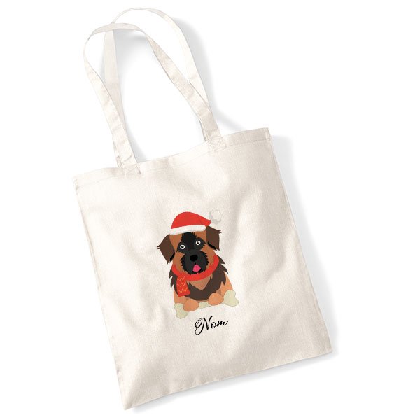 tote-bag-chien-noel-leonberg