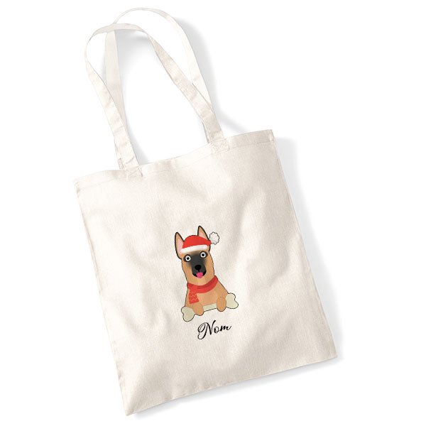 tote-bag-chien-noel-malinois