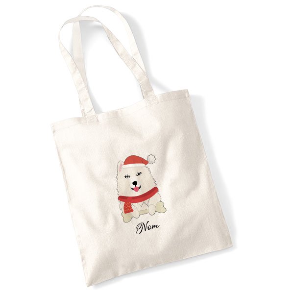 tote-bag-chien-noel-samoyede