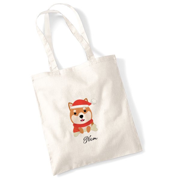 tote-bag-chien-noel-shiba