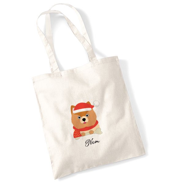 tote-bag-chien-noel-spitz