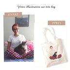 Tote bag personnalisé family