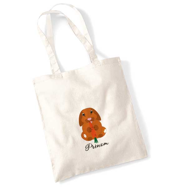 tote-bag-personnalise-lapin-belier-roux-marron