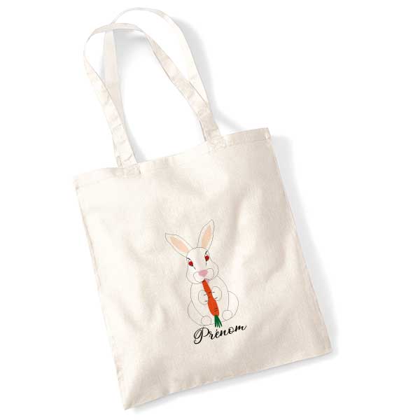 tote-bag-personnalise-lapin-geant-des-flandres-blanc