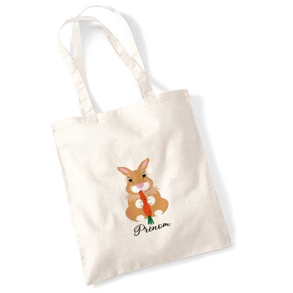 tote-bag-personnalise-lapin-lionhead-roux