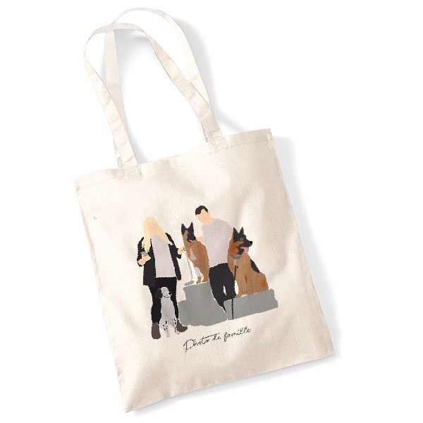 Tote bag personnalisé family