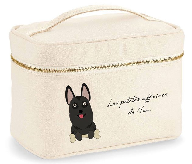 trousse-VANITY-chien-Berger-allemand-noir