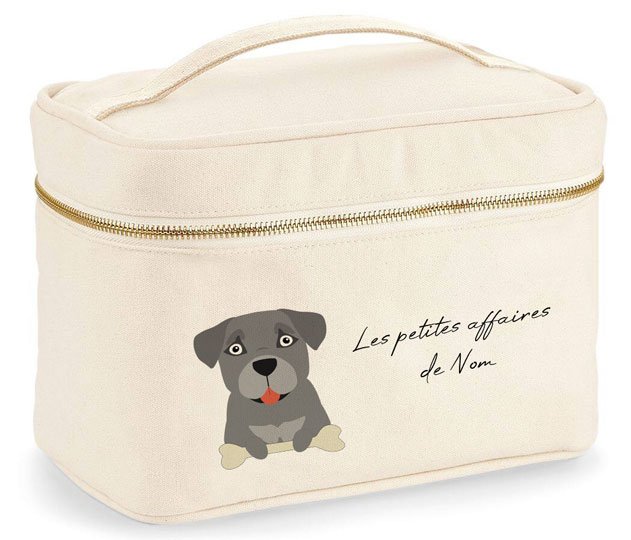 trousse-VANITY-chien-Staffie-gris