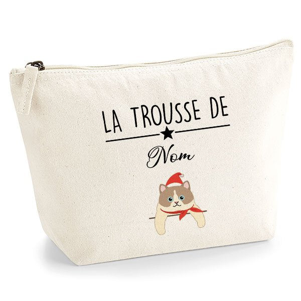 trousse-chat-noel-européen-bicolore-blanc-et-marron