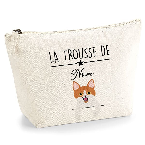 trousse chat européen bicolore blanc et roux