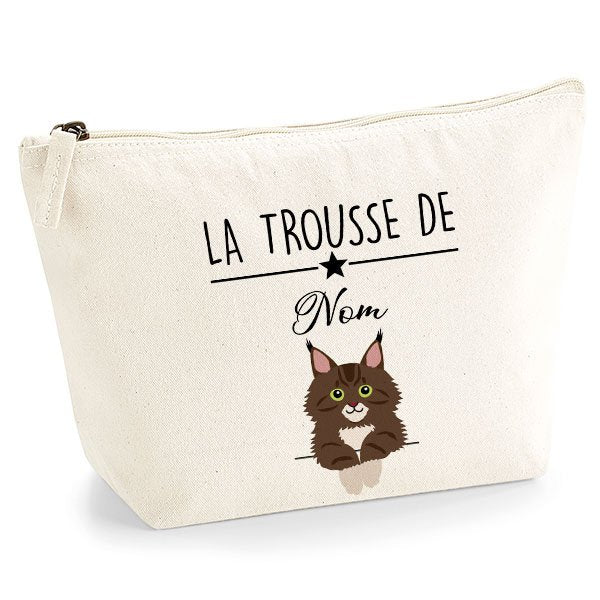 trousse chat maine coon marron