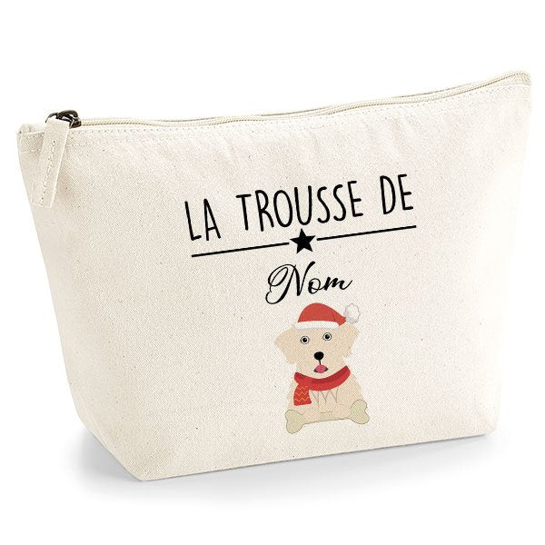 trousse-chien-noel-golden-retriever-blanc