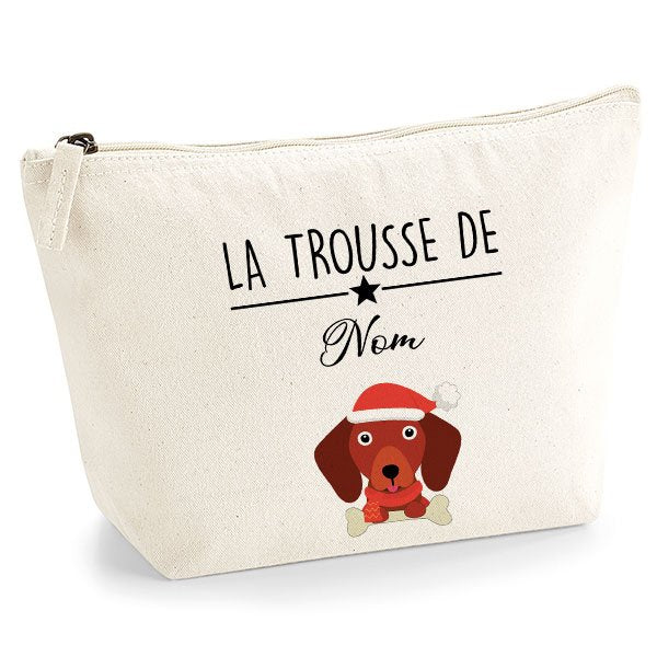 trousse-chien-noel-teckel-fauve