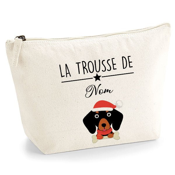 trousse-chien-noel-teckel-noir