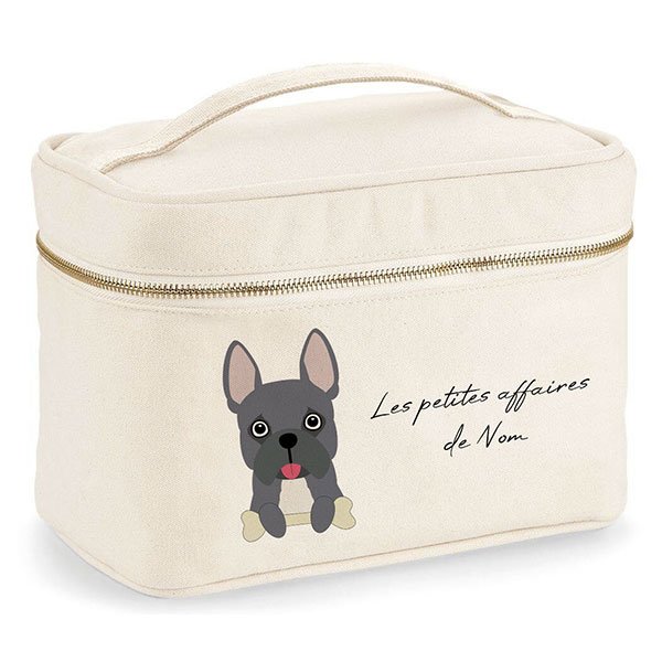 trousse-de-voyage-chien-bouledogue-francais-bleu
