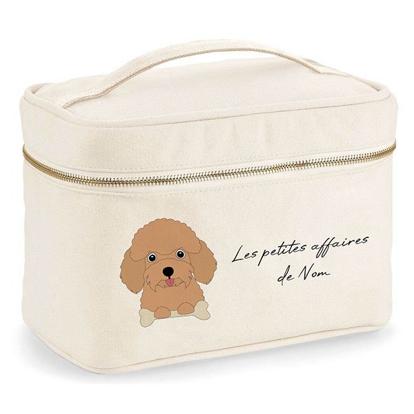 trousse-de-voyage-chien-caniche-abricot