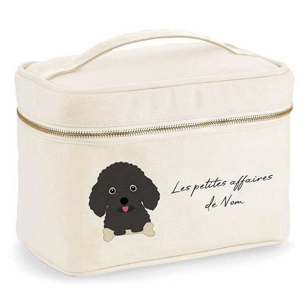 trousse-de-voyage-chien-caniche-noir