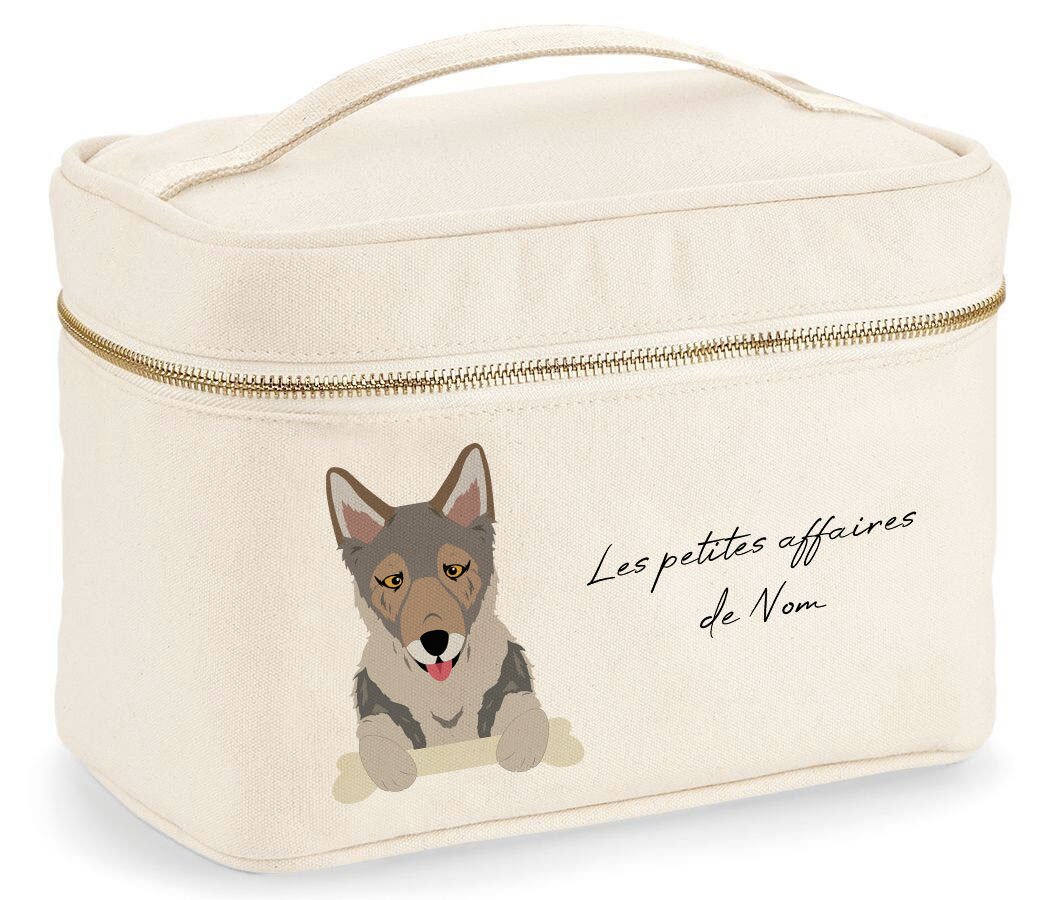 Trousse vanity chien personnalisée