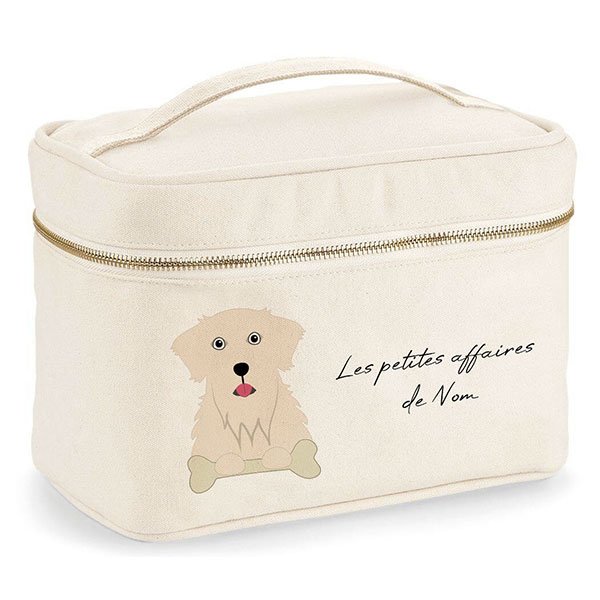 trousse-de-voyage-chien-golden-retriever-blanc