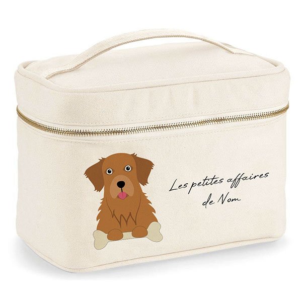 trousse-de-voyage-chien-golden-retriever-doré-foncé