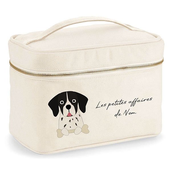 trousse-de-voyage-chien-pointer-anglais-noir-et-blanc