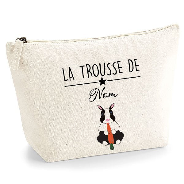 trousse-personnalisee-lapin-nain-polonais-blanc-et-noir