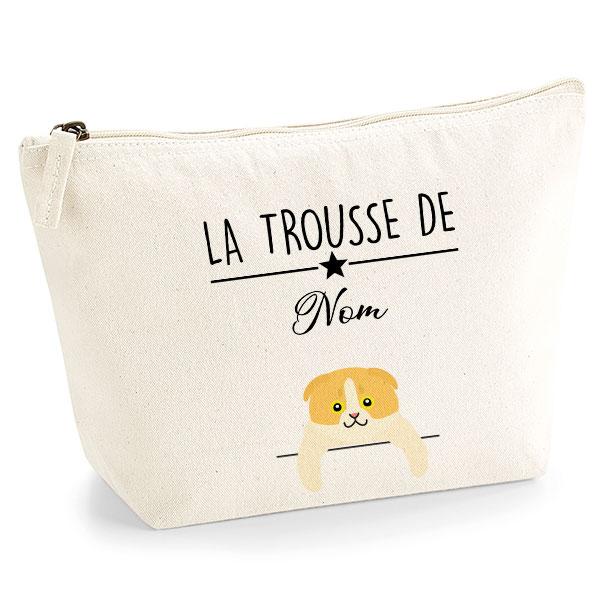 trousse chat europeen bicolore blanc et jaune