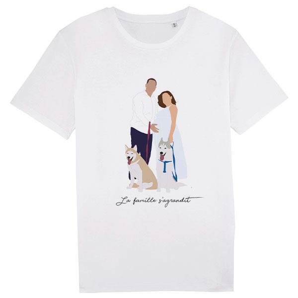 Tee-shirt personnalisé family pour femme