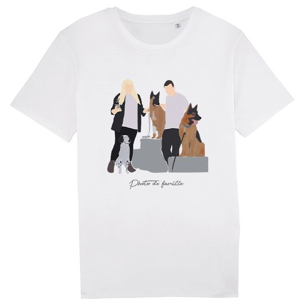 Tee-shirt personnalisé family pour homme