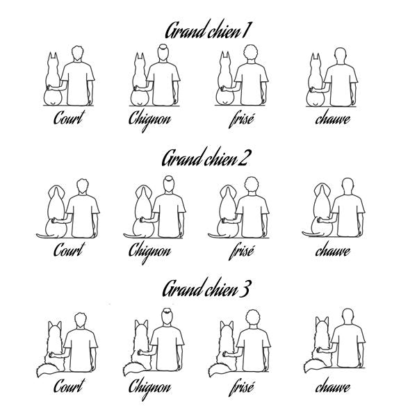 Tee-shirt Maitre et chien