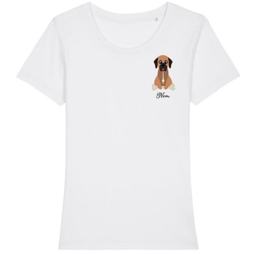 tee-shirt-chien- femme personnalisé
