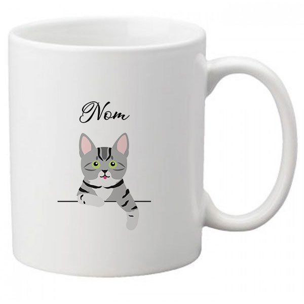 Mug chat personnalisé