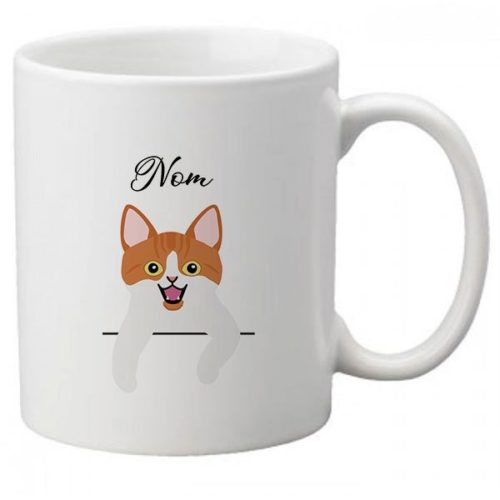 Mug-chat-personnalisé-européen-bicolore-roux-et-blanc