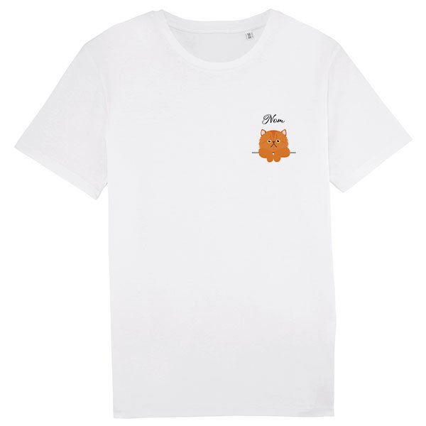 Tee shirt chat homme deals