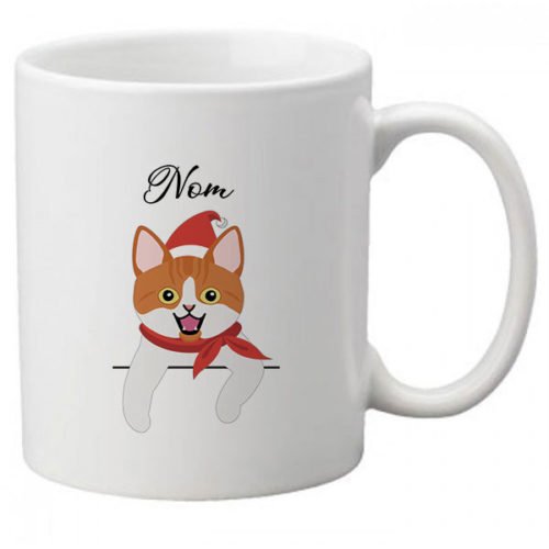 Mug-chat-noel-européen-bicolore-roux-et-blanc