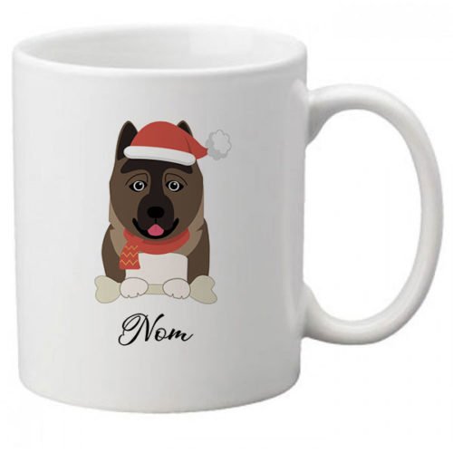 mug-chien-noel-Akita-Americain